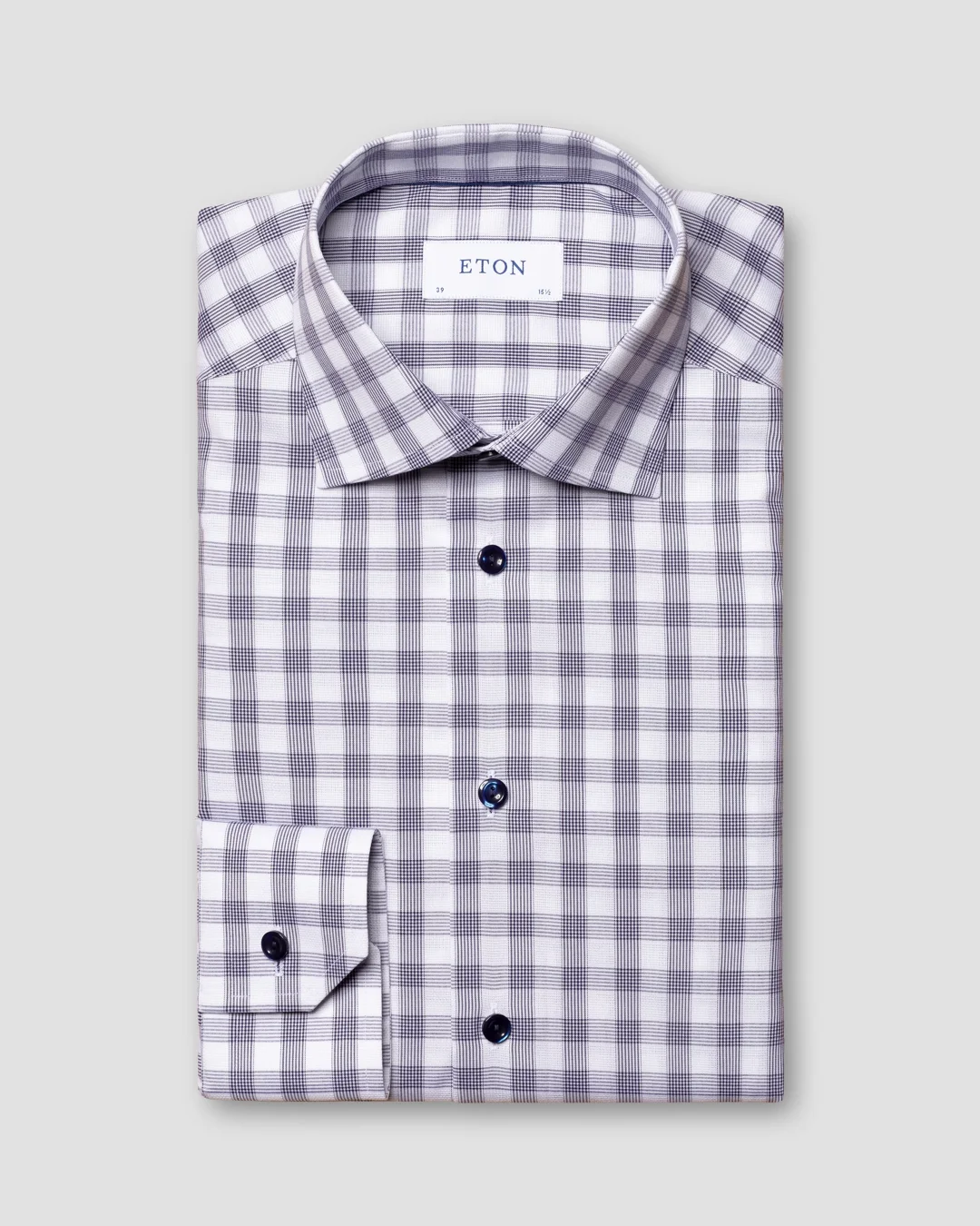 Blue Bold Gingham Shirt - Eton