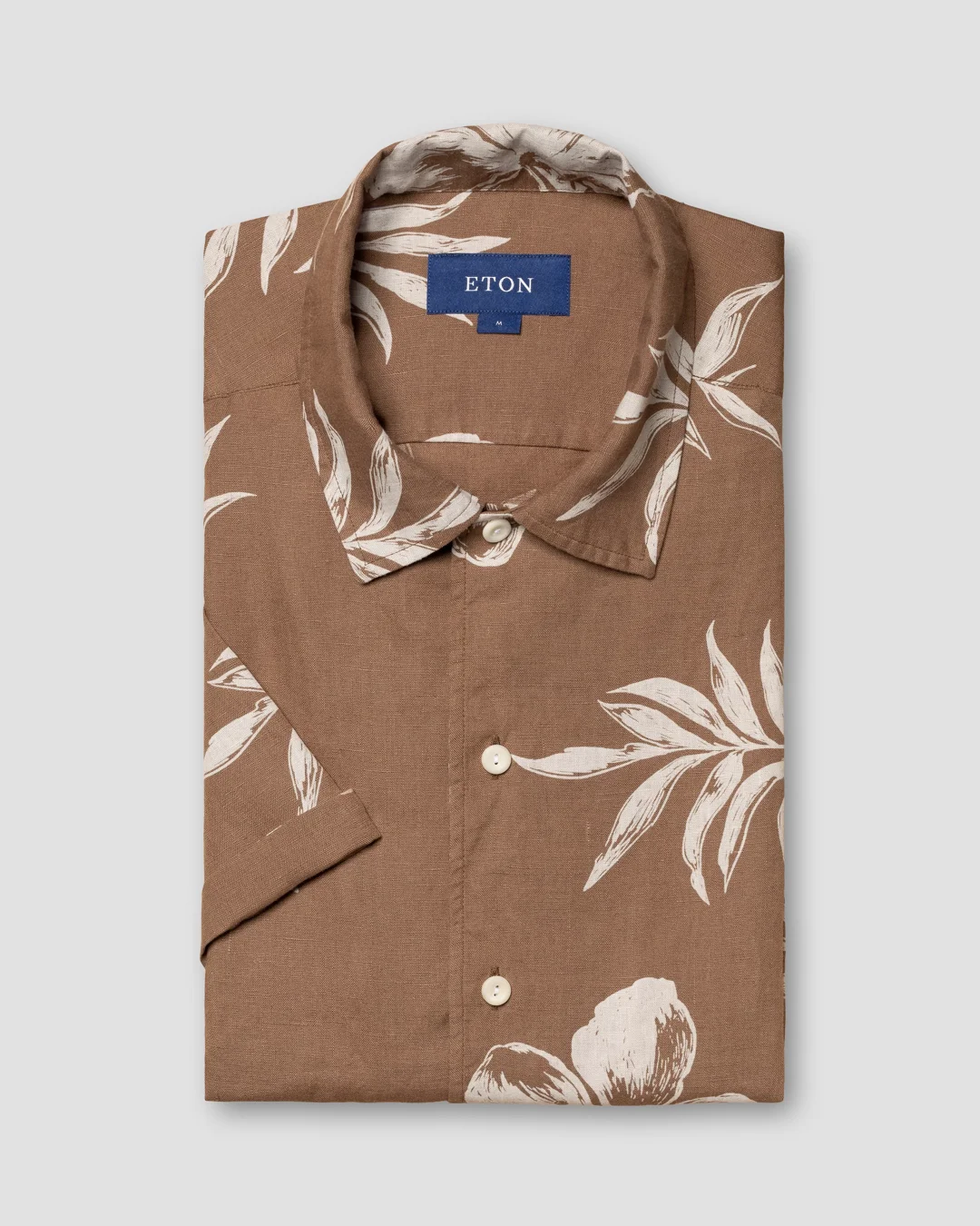 Hibiscus Print Linen Resort Shirt – Short Sleeve