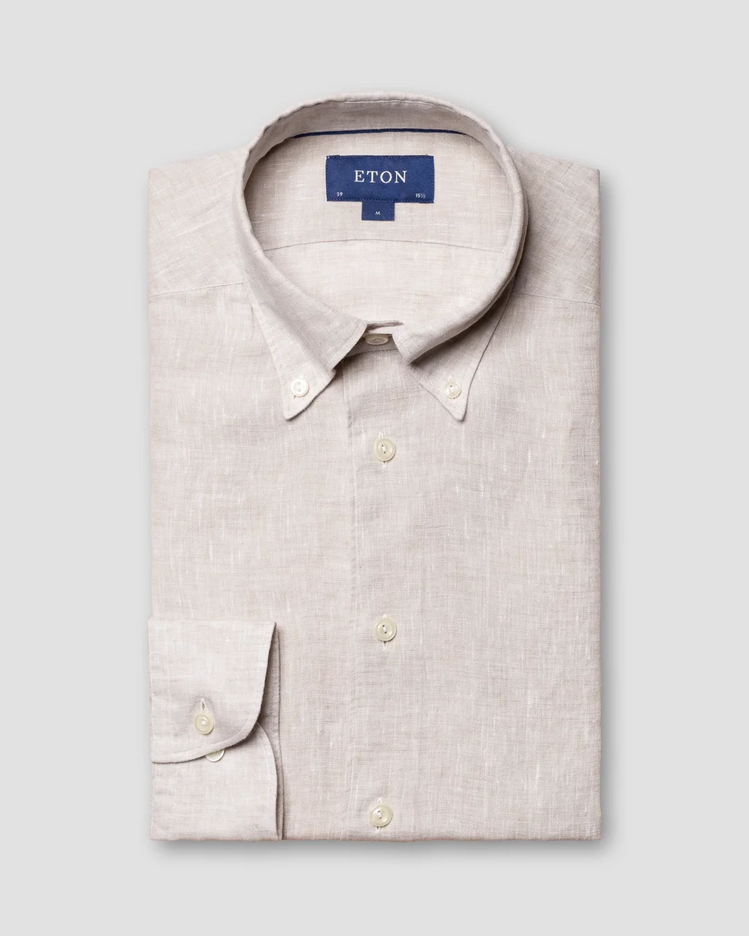 Light Gray Linen Shirt - Eton