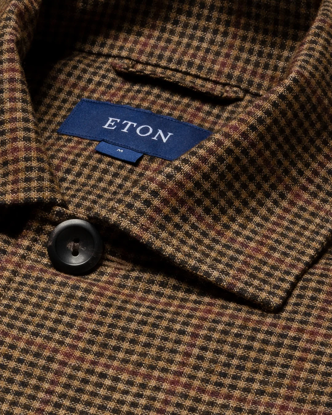 brown-checked-cotton-wool-
