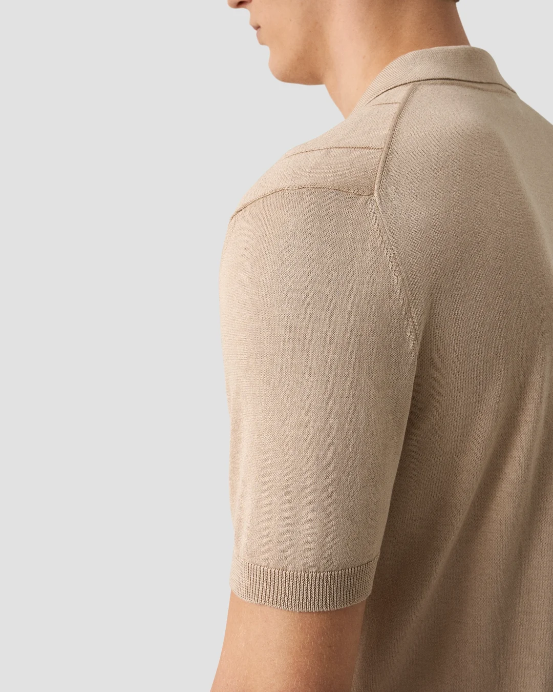 Open Collar Polo Shirt - Eton