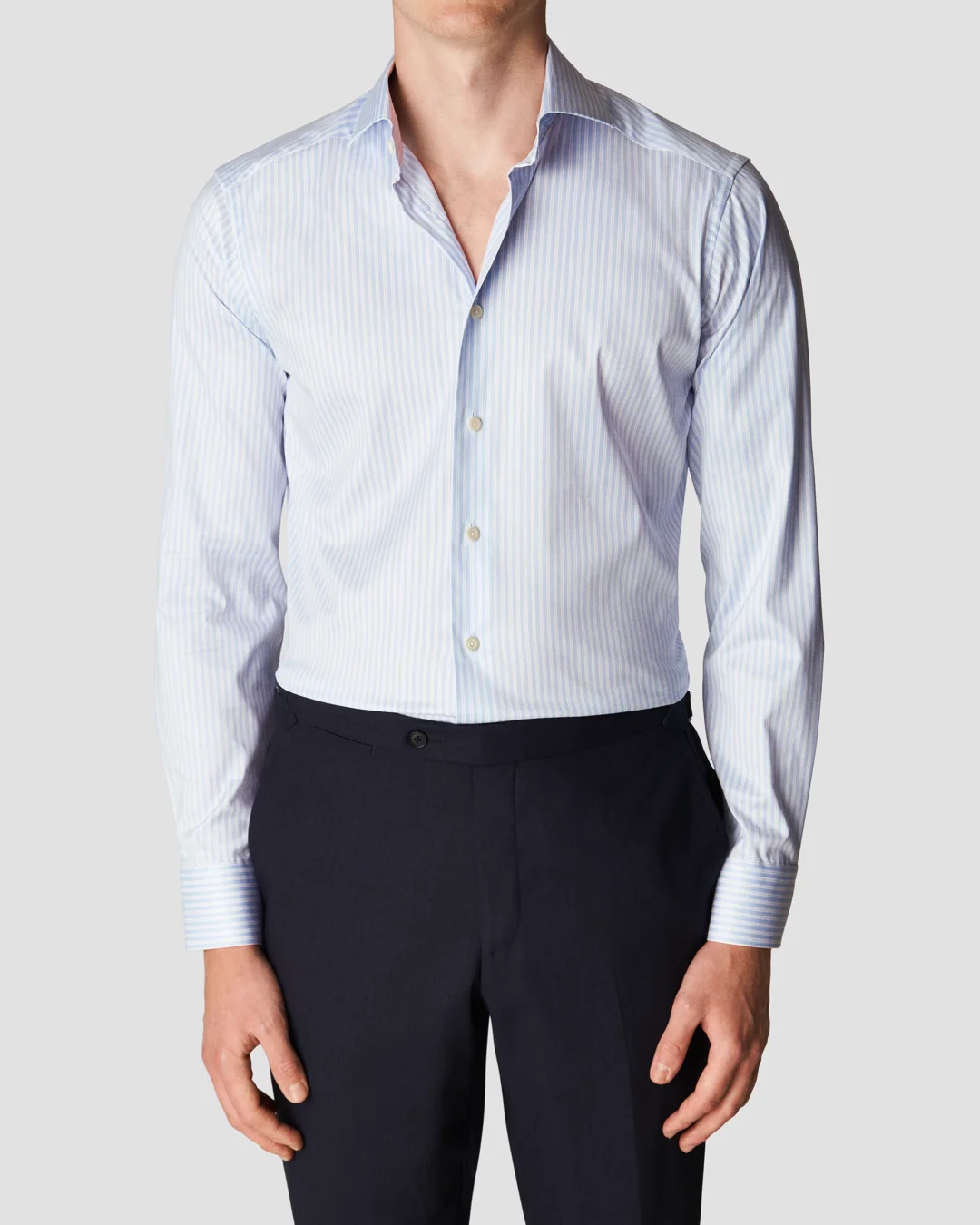 Light blue Cotton & TENCEL™ Lyocell Shirt - Eton