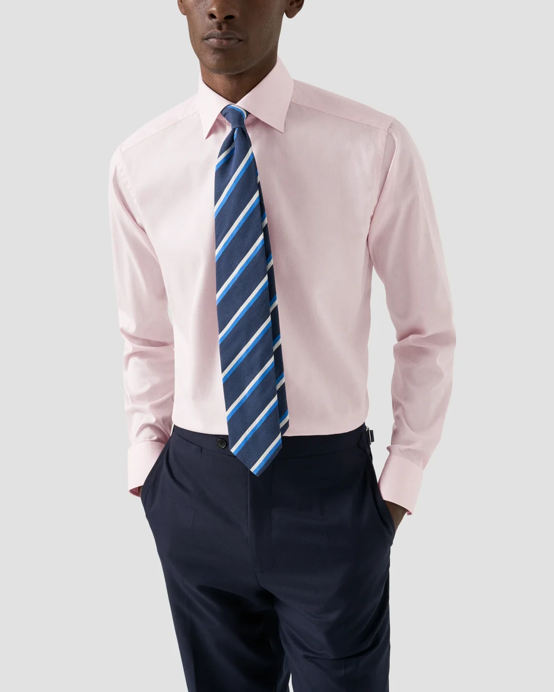 Pink Signature Twill Shirt Eton