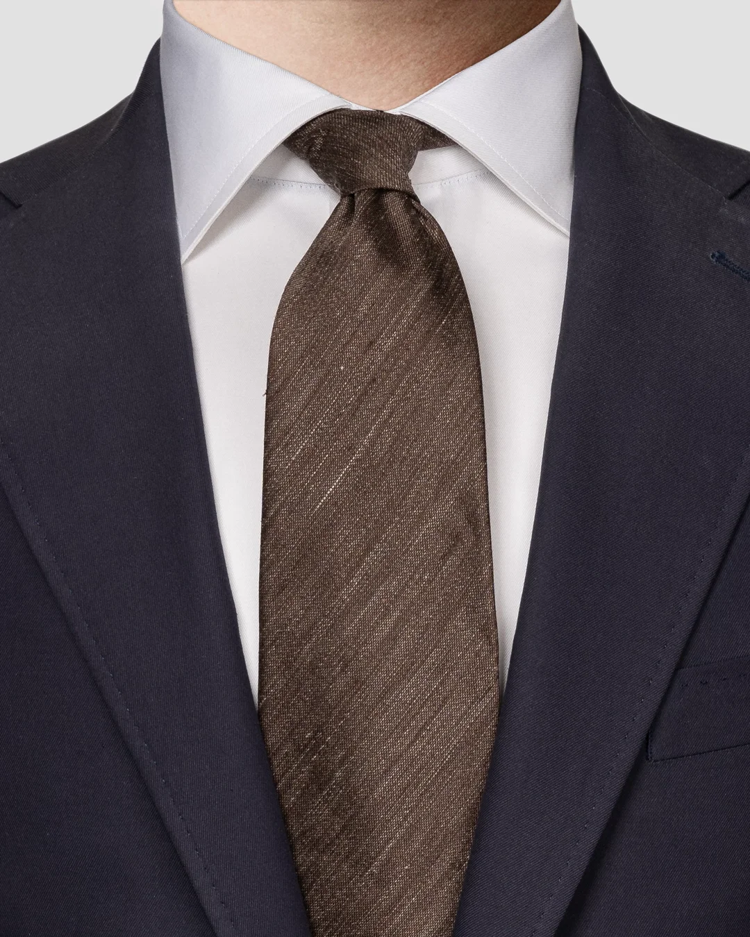 brown dress shirt tie Men's French Cuff + Tie Handkerchief Dress Shirt With White Size 22.5"Neck /36 37"Sleeve