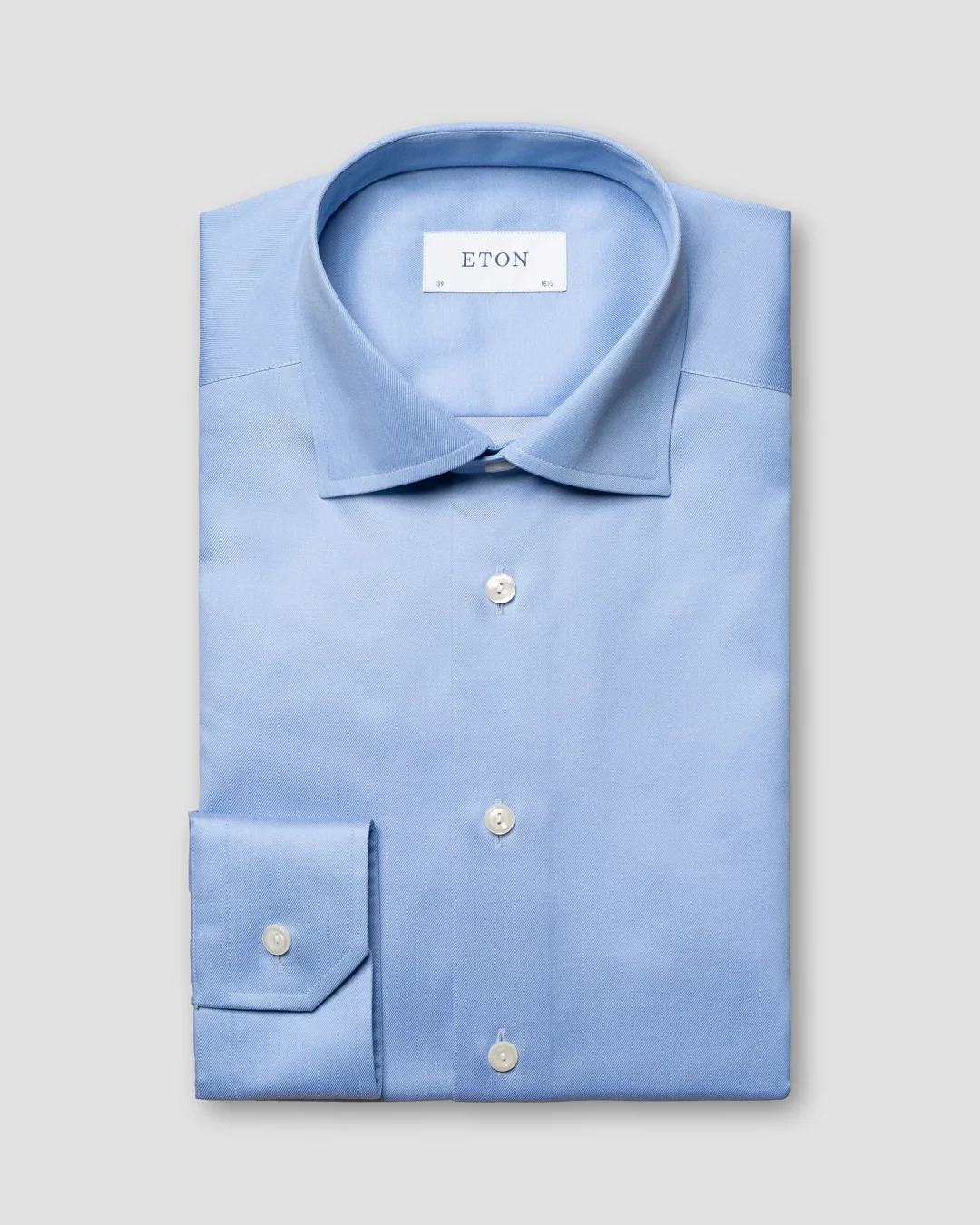 Light blue Signature twill Shirt - Eton