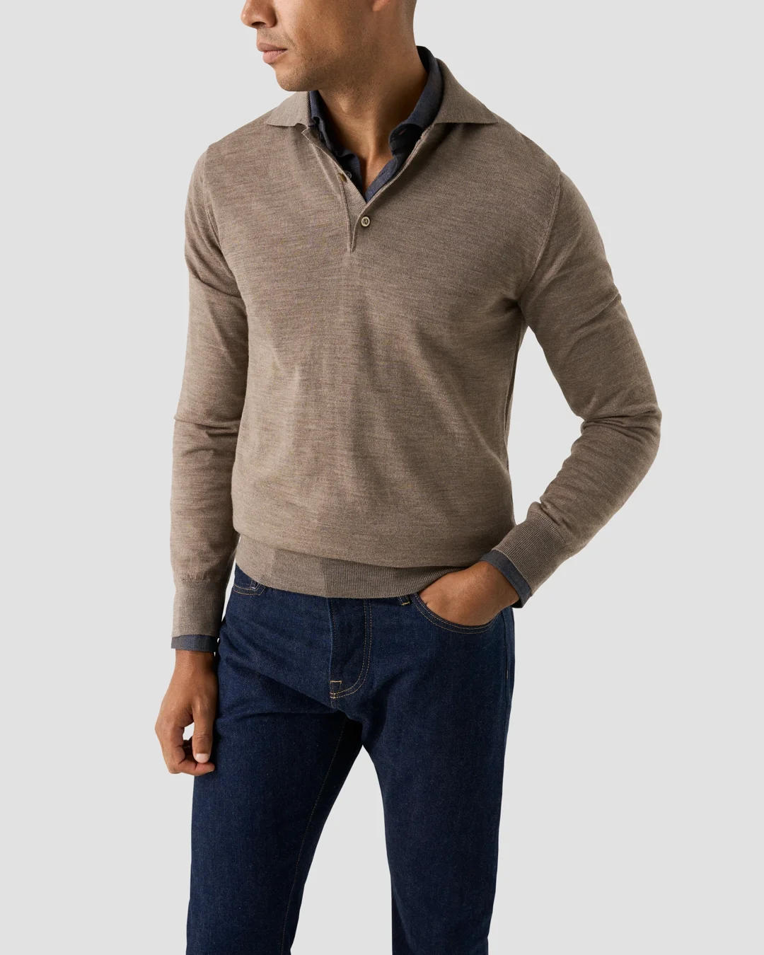 トップス MEIAS woolpolo pullover+tefron (brack) Fine Merino Wool Funmix Polo | Thom Browne