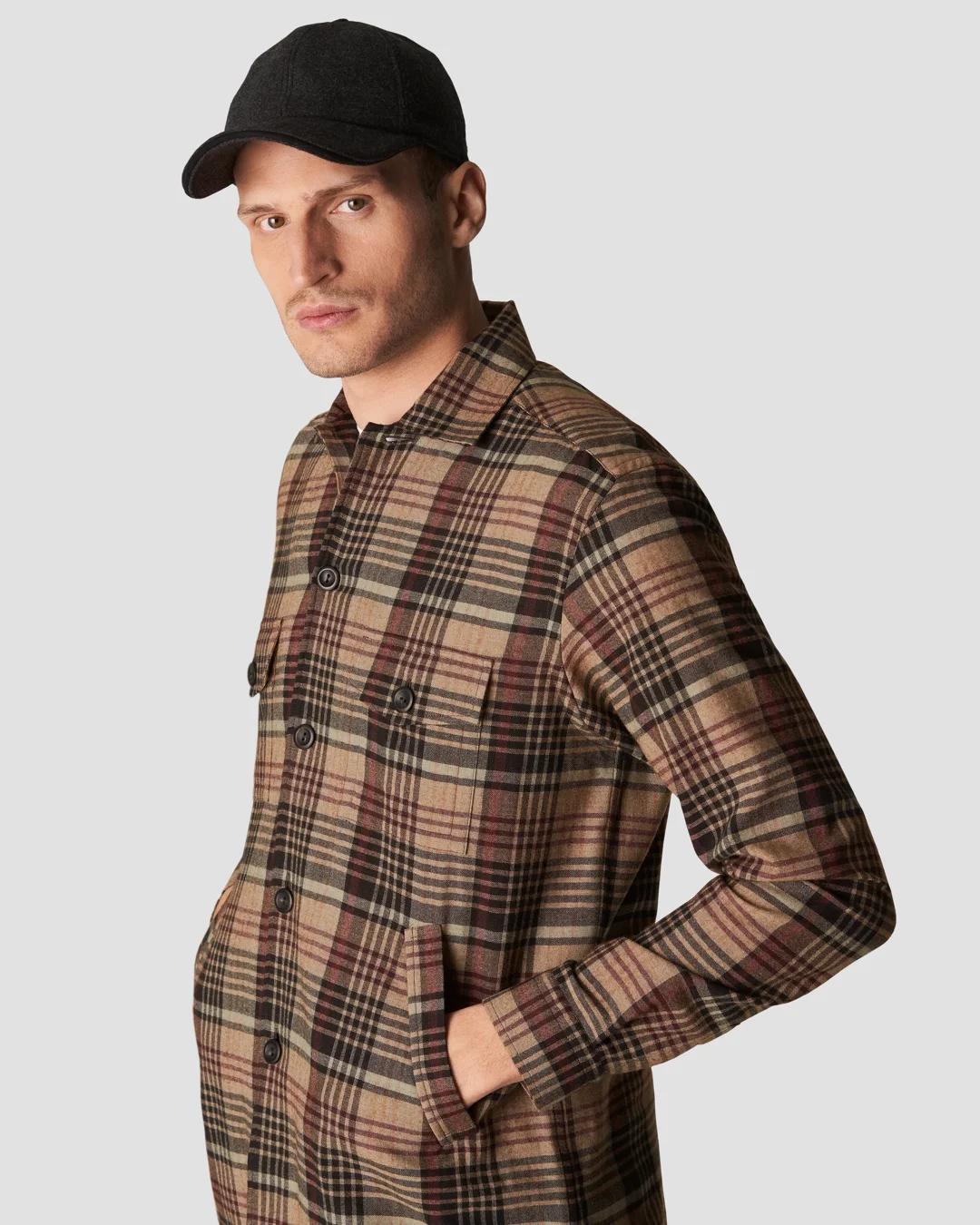 トップス ULTERIOR COTTON CASHMERE FLANNEL SHIRT ULTERIOR COTTON CASHMERE FLANNEL SHIRT
