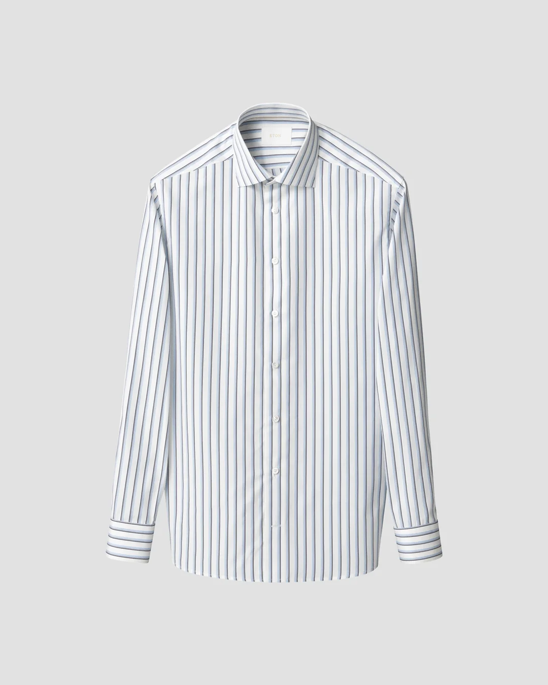 Striped Supima 120 Poplin Shirt - Eton