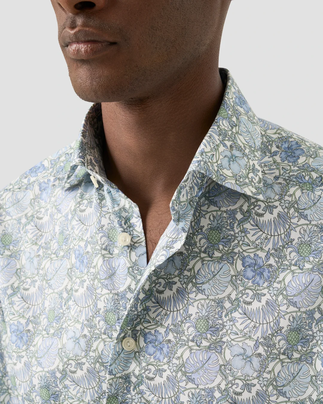 Floral Print Signature Twill Shirt - Eton Floral Print Signature Twill Shirt - Eton