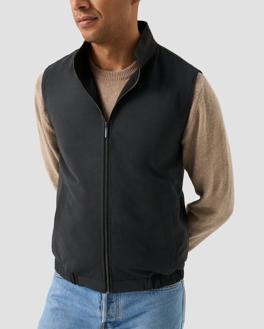 トップス stein WOOL FUR REVERSIBLE VEST stein / シュタイン】WOOL FUR REVERSIBLE VEST - BLACK | 公式