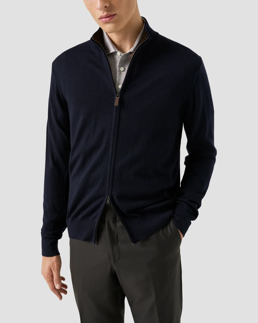 STONE  ダブルジップカーディガン　ネイビー　2014SS 春夏 ダブルジップオフショルカーディガン – WEGO ONLINE STORE