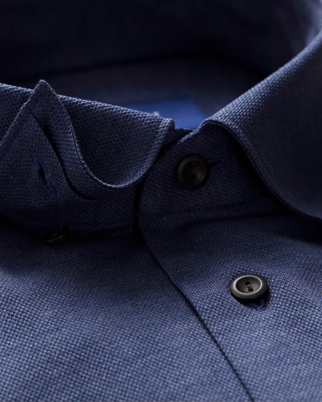 Indigo Blue Polo Shirt – Long Sleeved - Eton