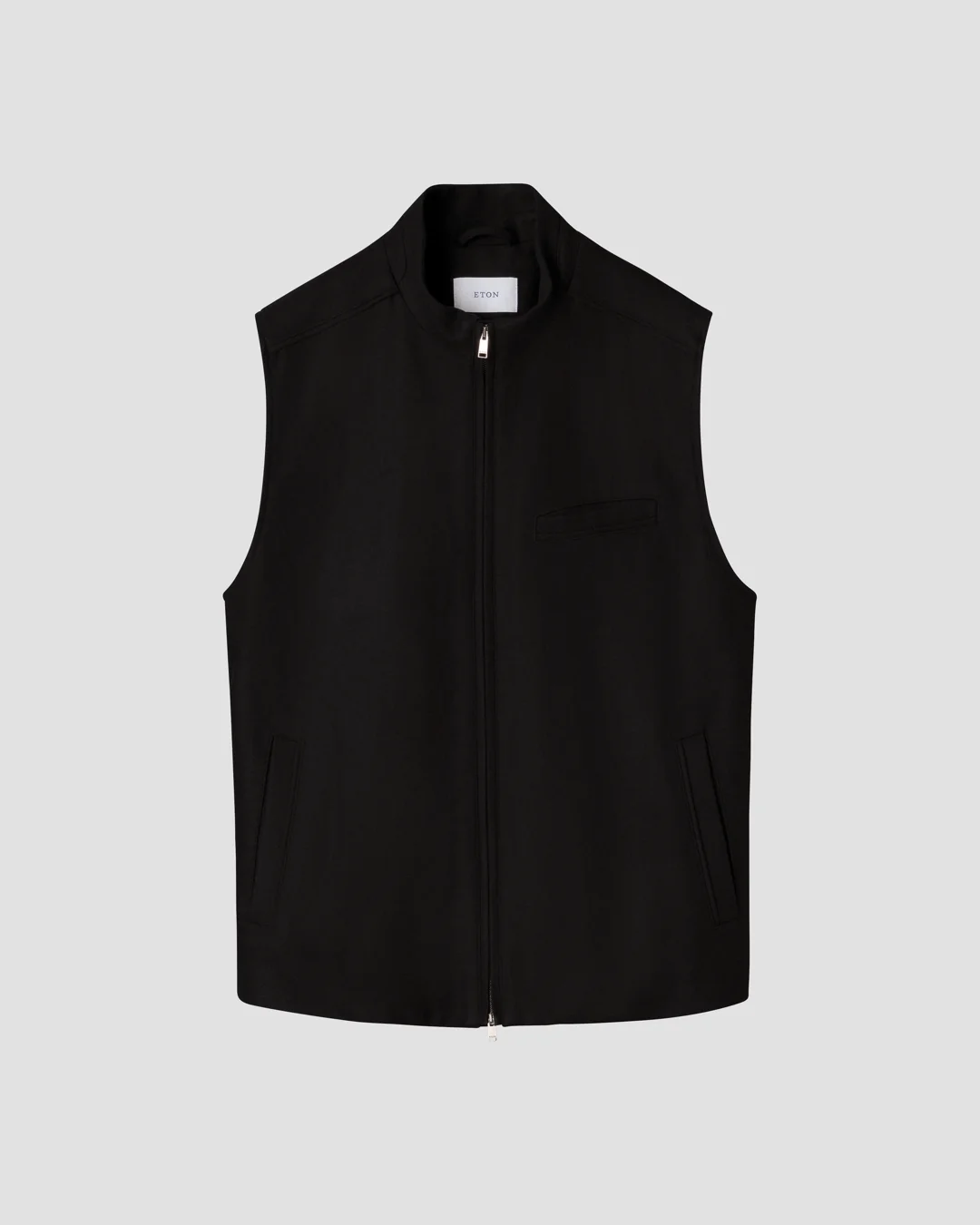 Wool Cashmere Dream Zip Vest - Eton