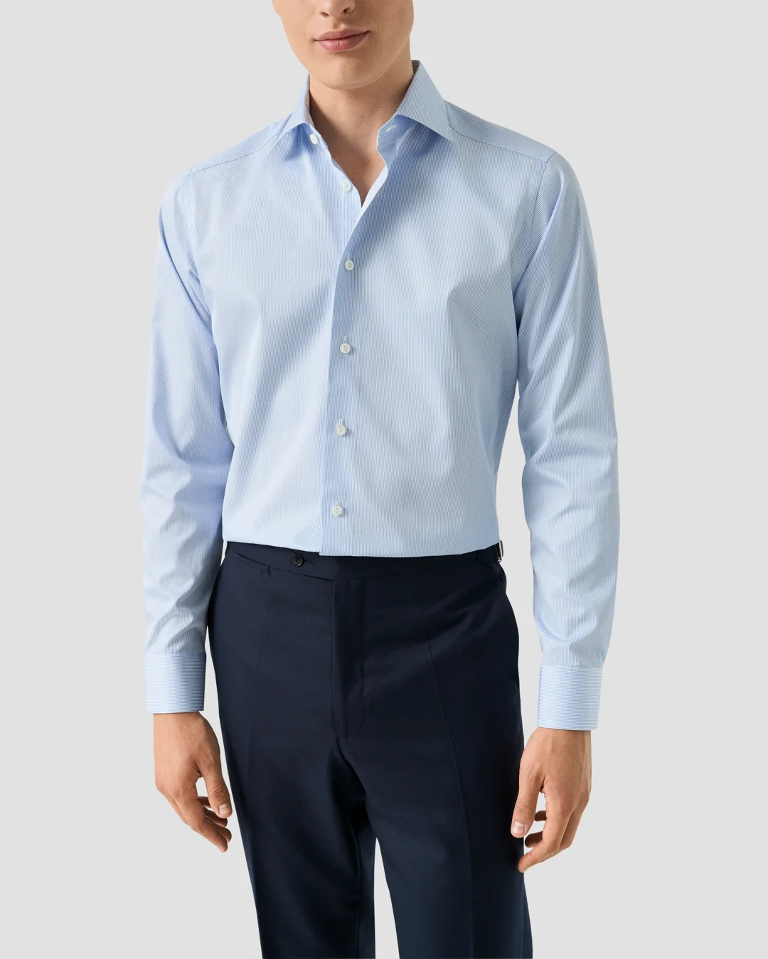 Striped Supima 120 Poplin Shirt - Eton
