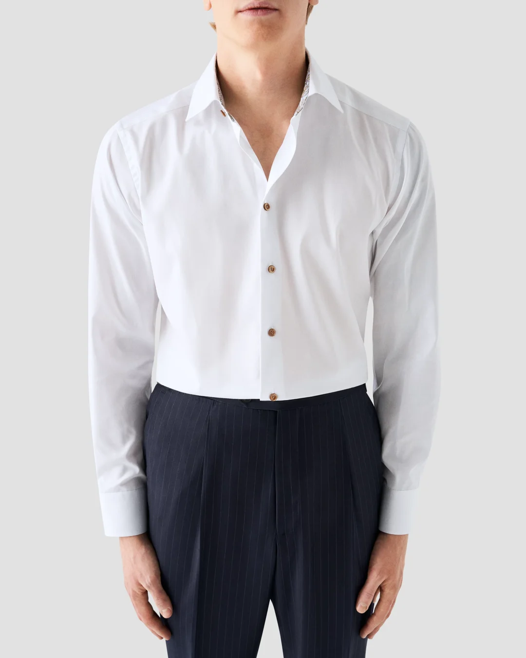 White Signature Twill Shirt - Eton