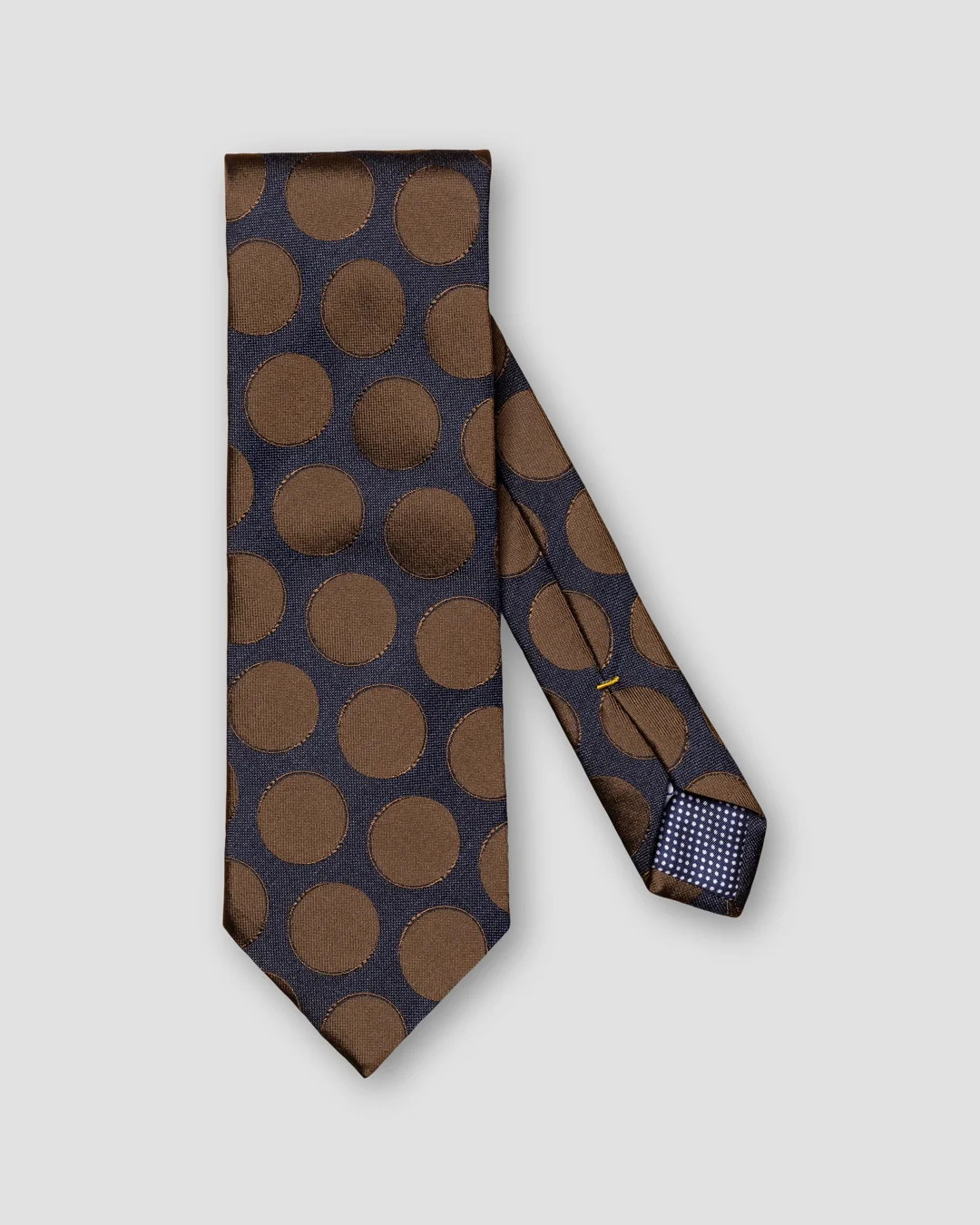 Navy Polka Dots Silk Tie - Eton