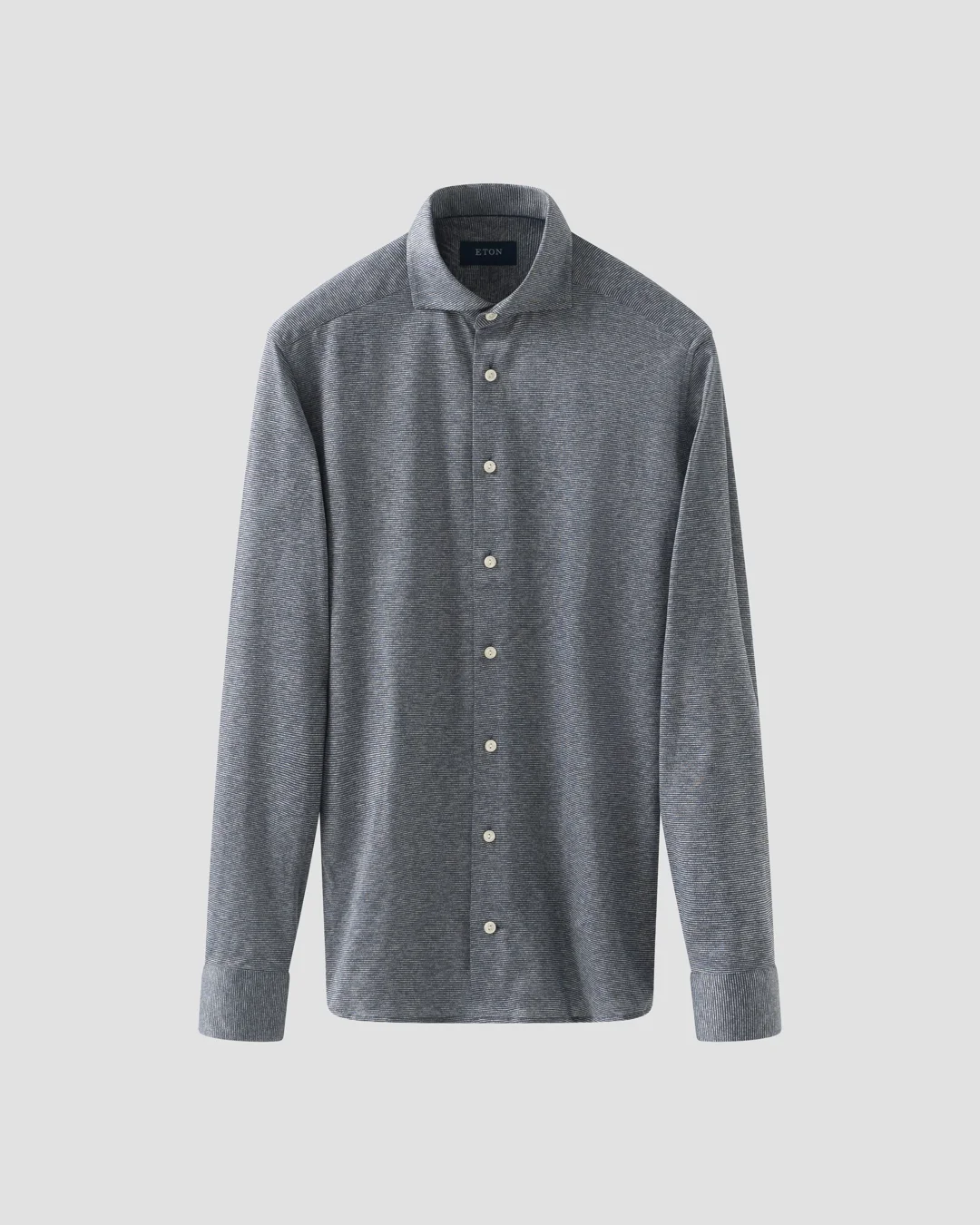 Navy King Knit Shirt - Eton