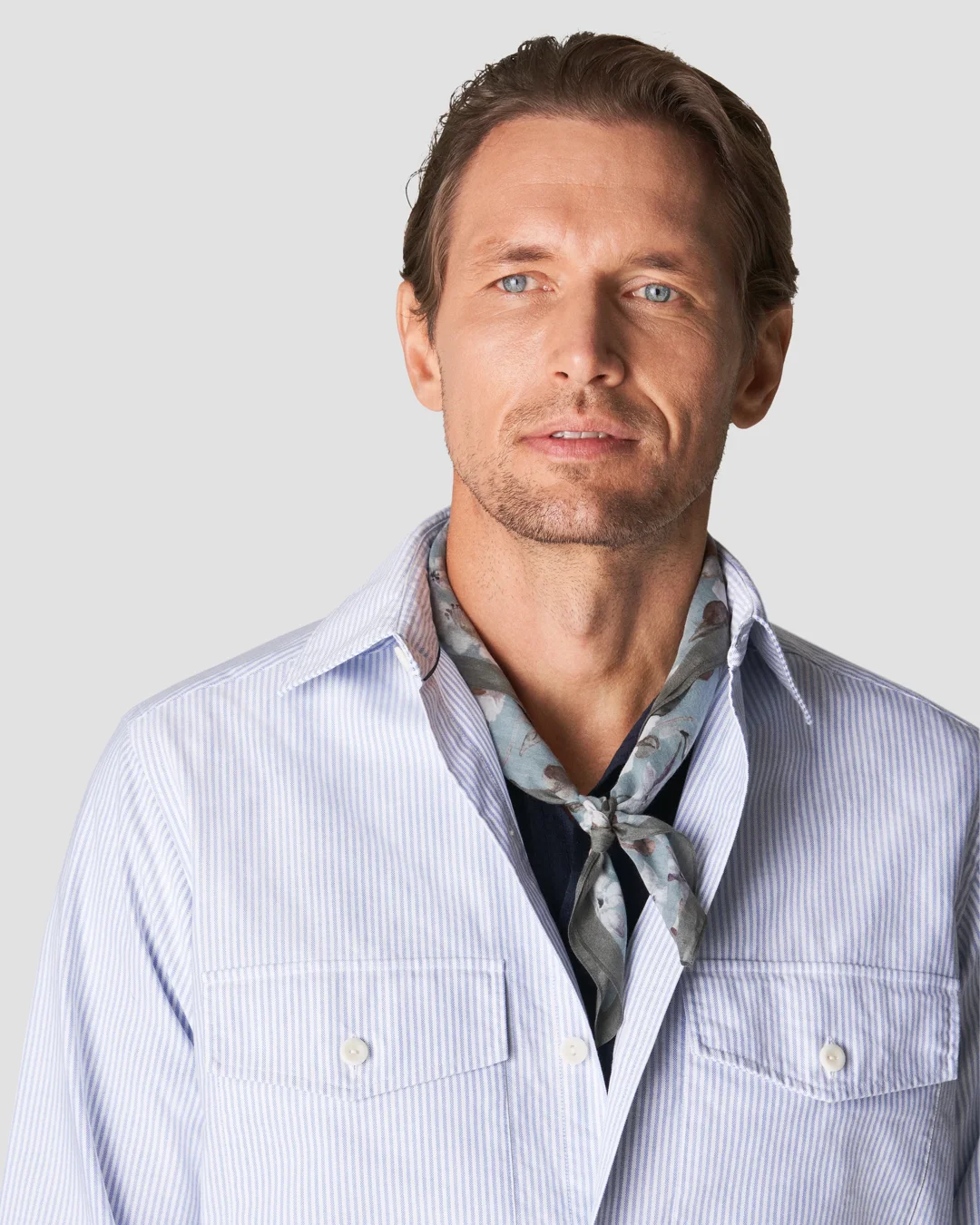 Neviraler Retro Amekaji Long-Sleeved Shirt Casual Loose