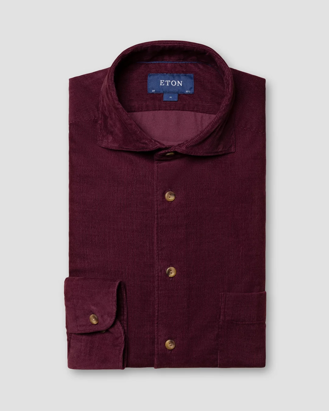 Burgundy Corduroy Shirt - Eton