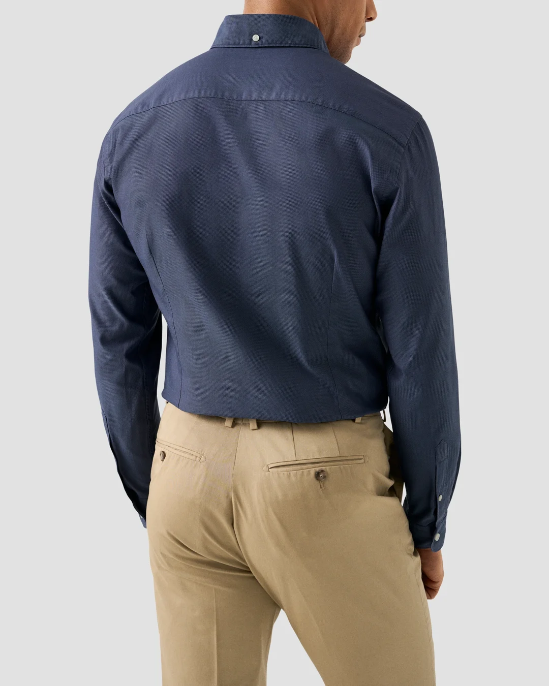 Khaki Pants Royal Blue Oxford Shirt Japanese Light Blue