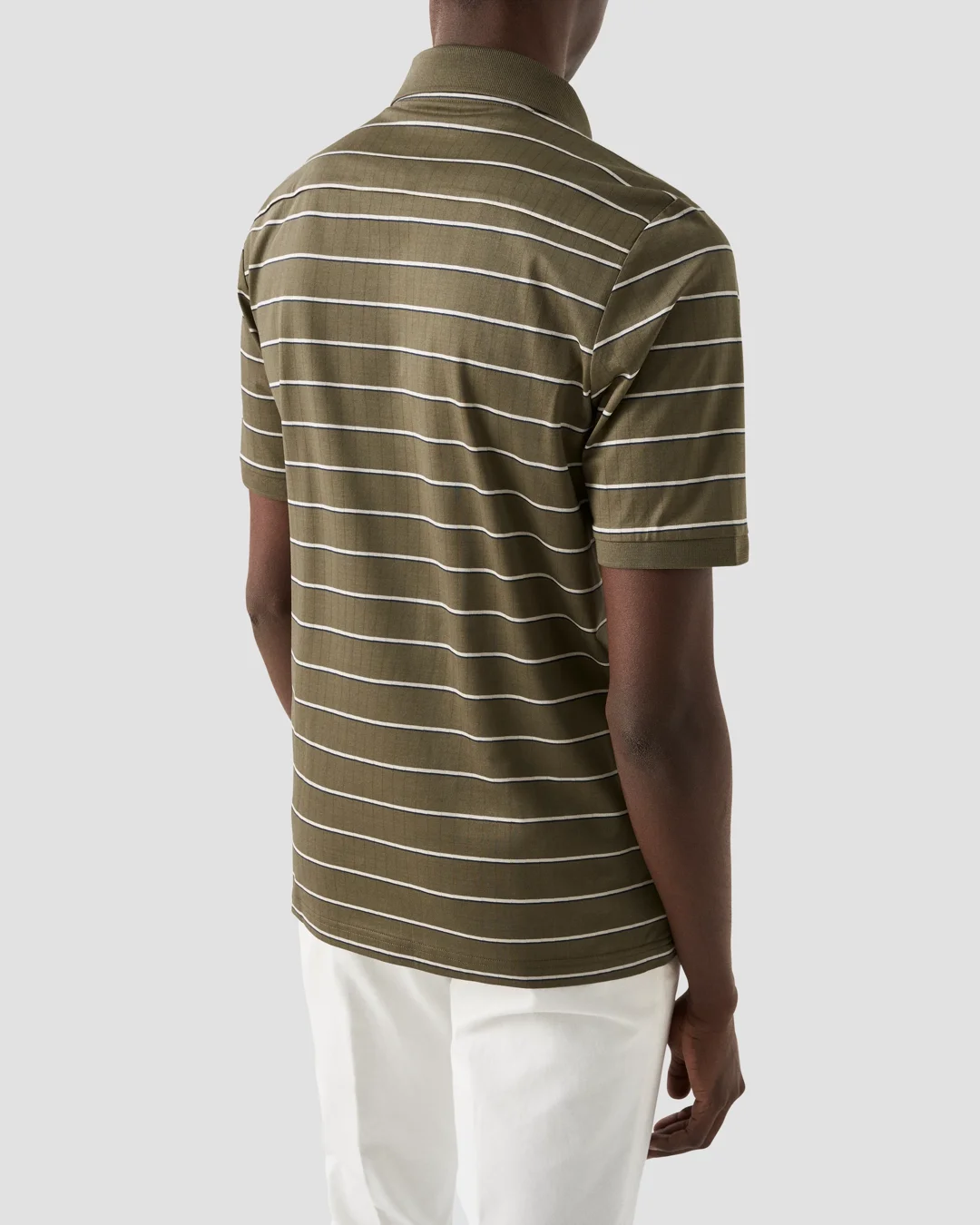 Green Filo di Scozia Jacquard Half Zip Polo Shirt - Eton