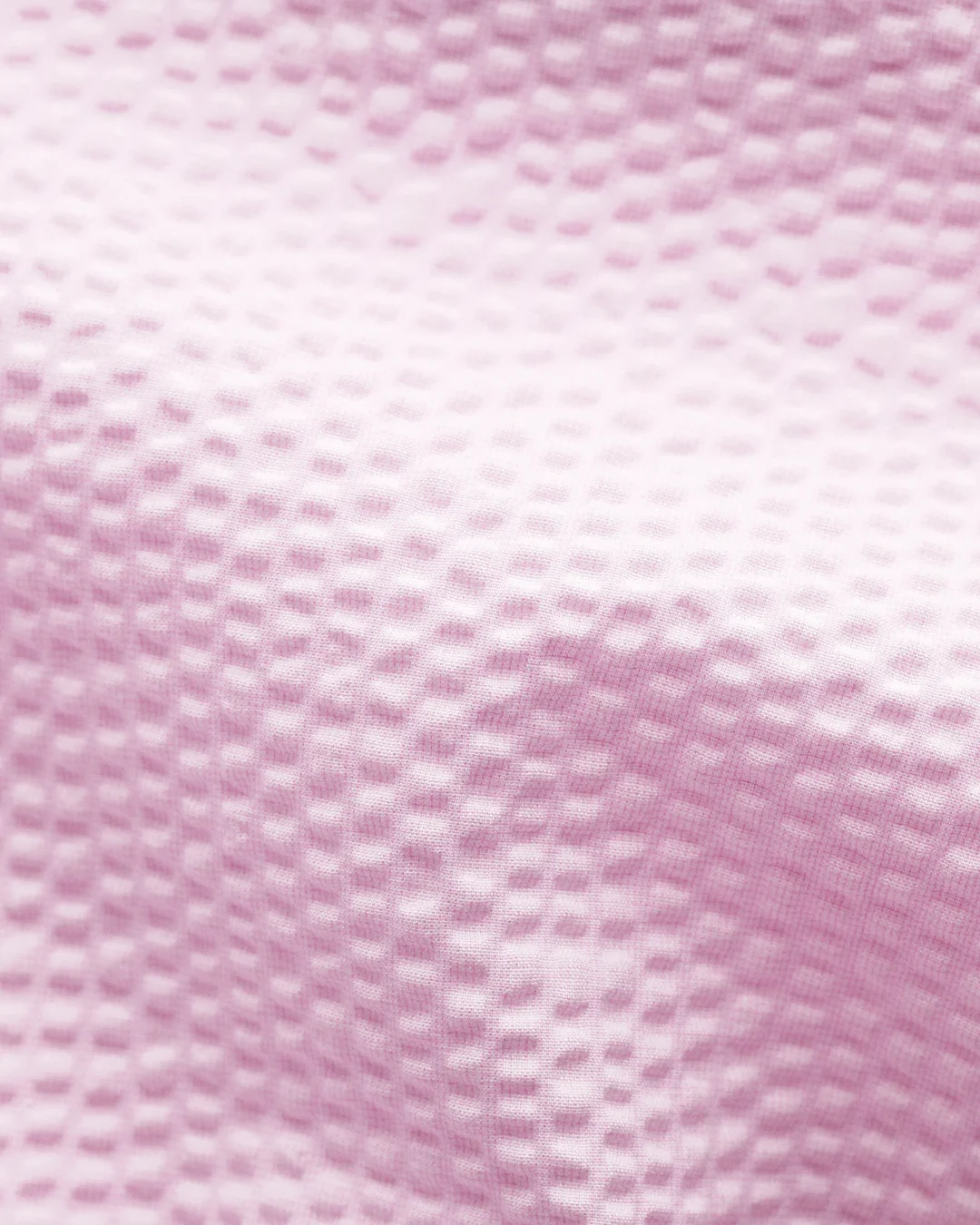 ピンク シアサッカー リゾートシャツ - 半袖 - Eton