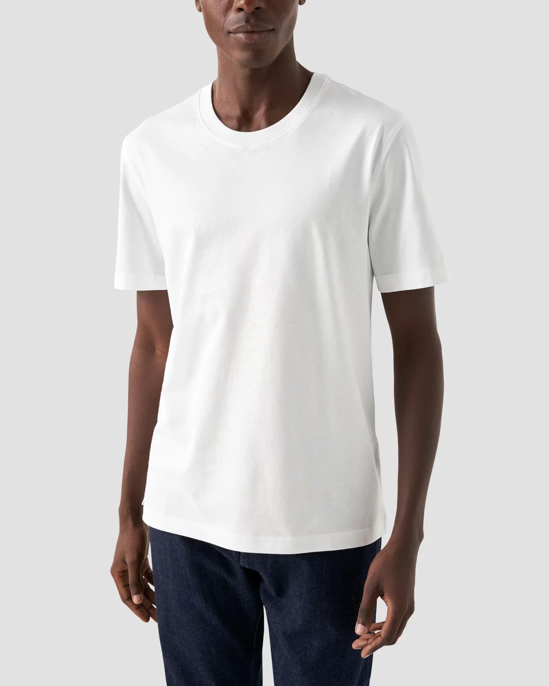 White Supima Cotton T-Shirt - Eton