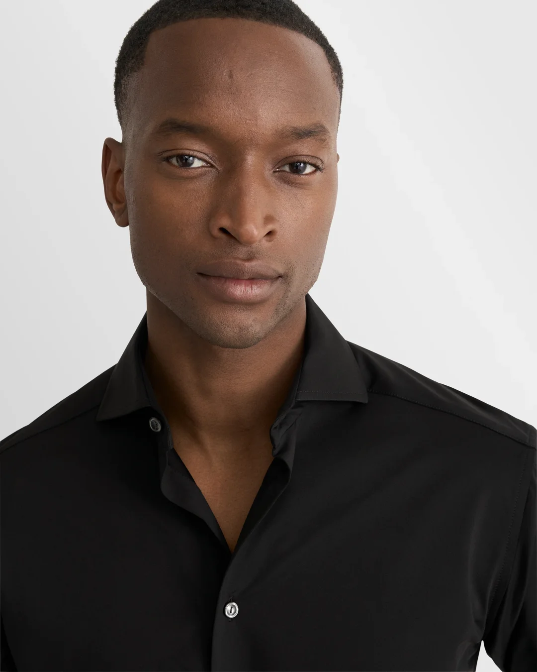 Solid Four-Way Stretch Shirt - Eton
