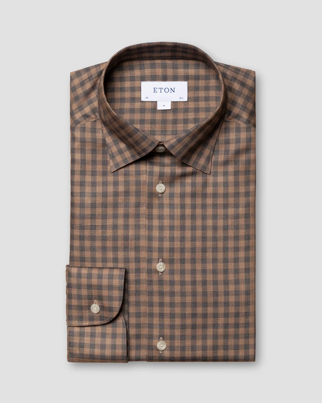 orange check dress shirt Iron Heart 442-ORA - Work Shirt