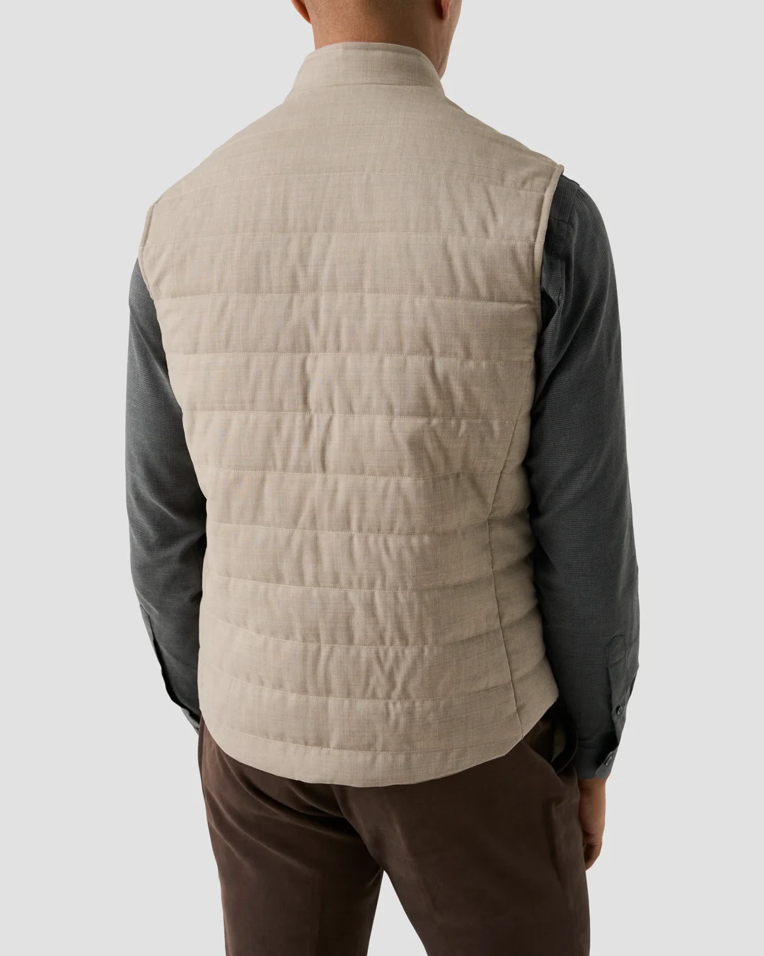ジャケット・アウター ATON stand collar wool padded vest Padded Wool Vest - Eton