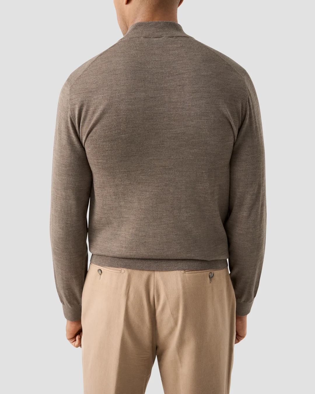 Fine Knit Half Zip Polo - Eton