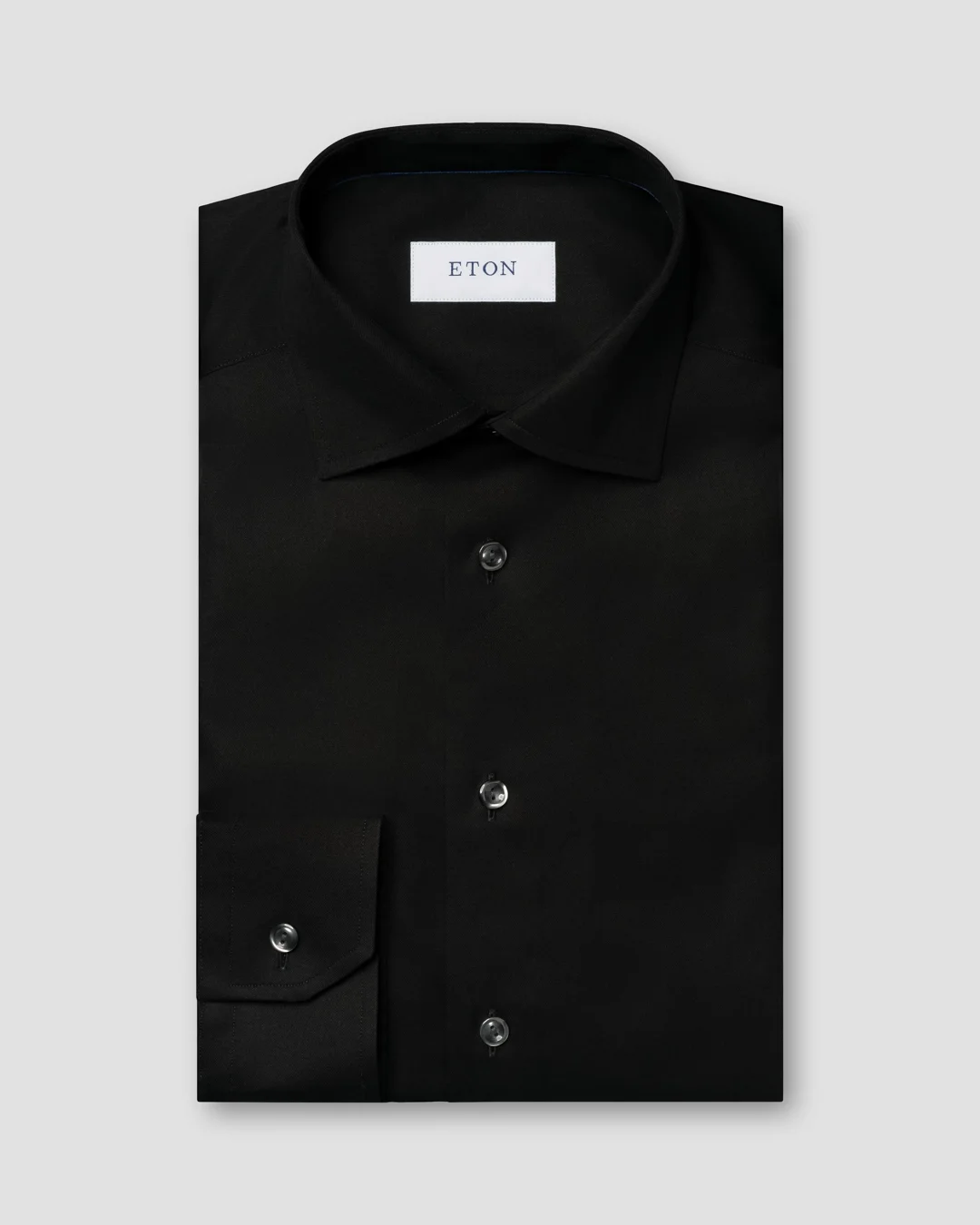 エトン メンズ シャツ トップス Slim-Fit Geometric Twill Shirt black-