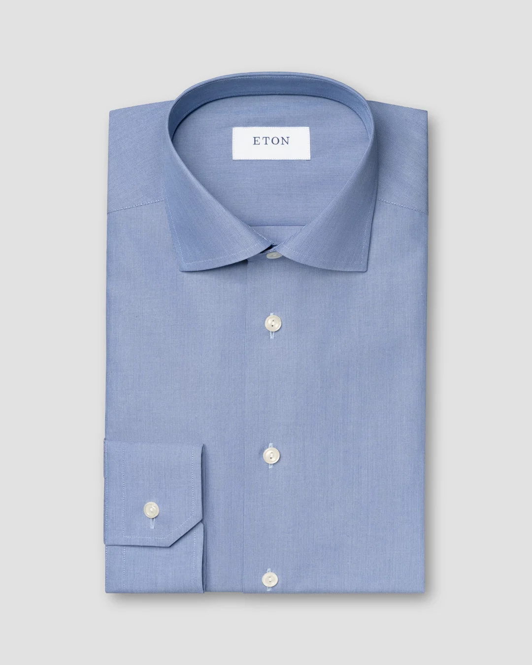 Navy blue Poplin Shirt - Eton