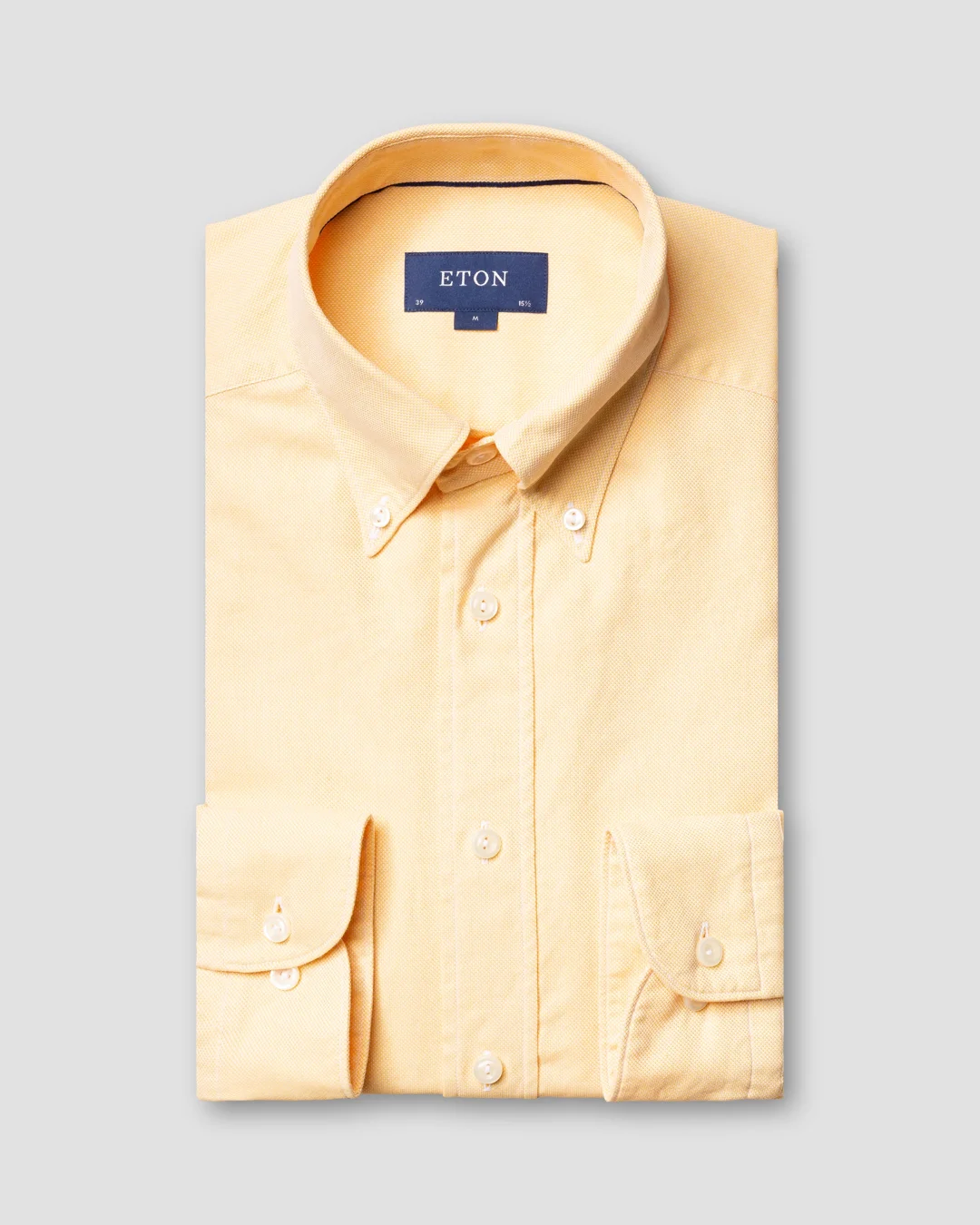 Yellow oxford shirt soft Eton