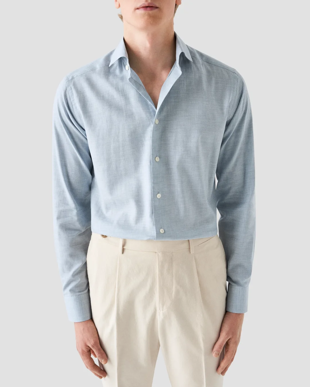 Light blue Flanell Shirt - Eton