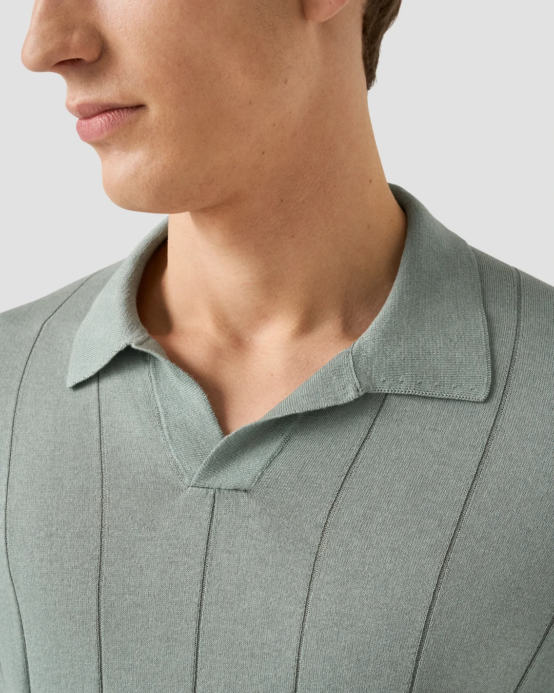 Open Collar Polo Shirt - Eton