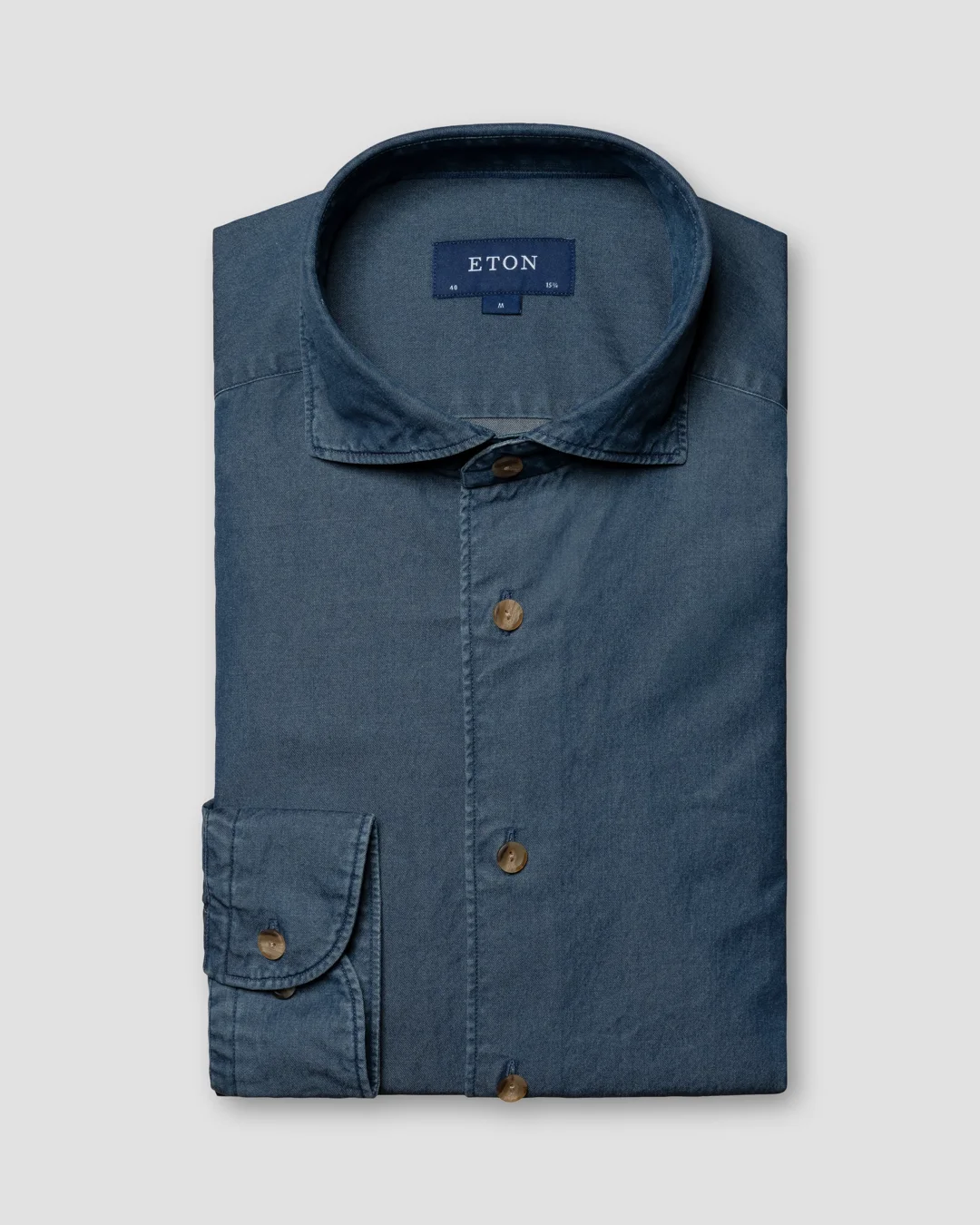 Dark blue Indigo Shirt - Eton