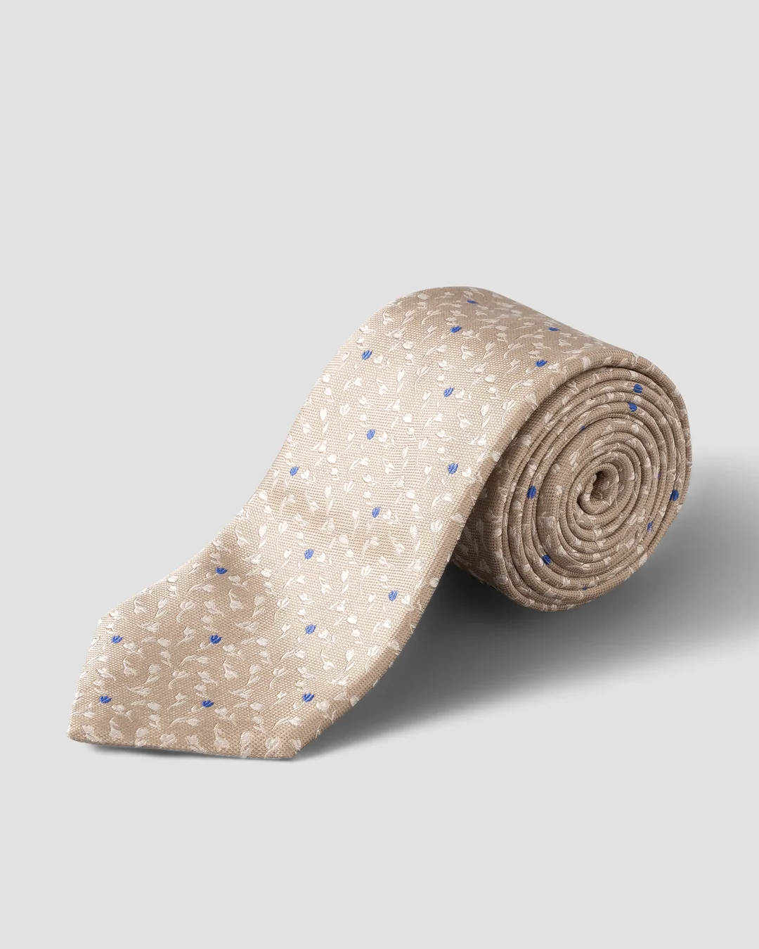 Gemoetric Print Silk Tie | Teal Mix