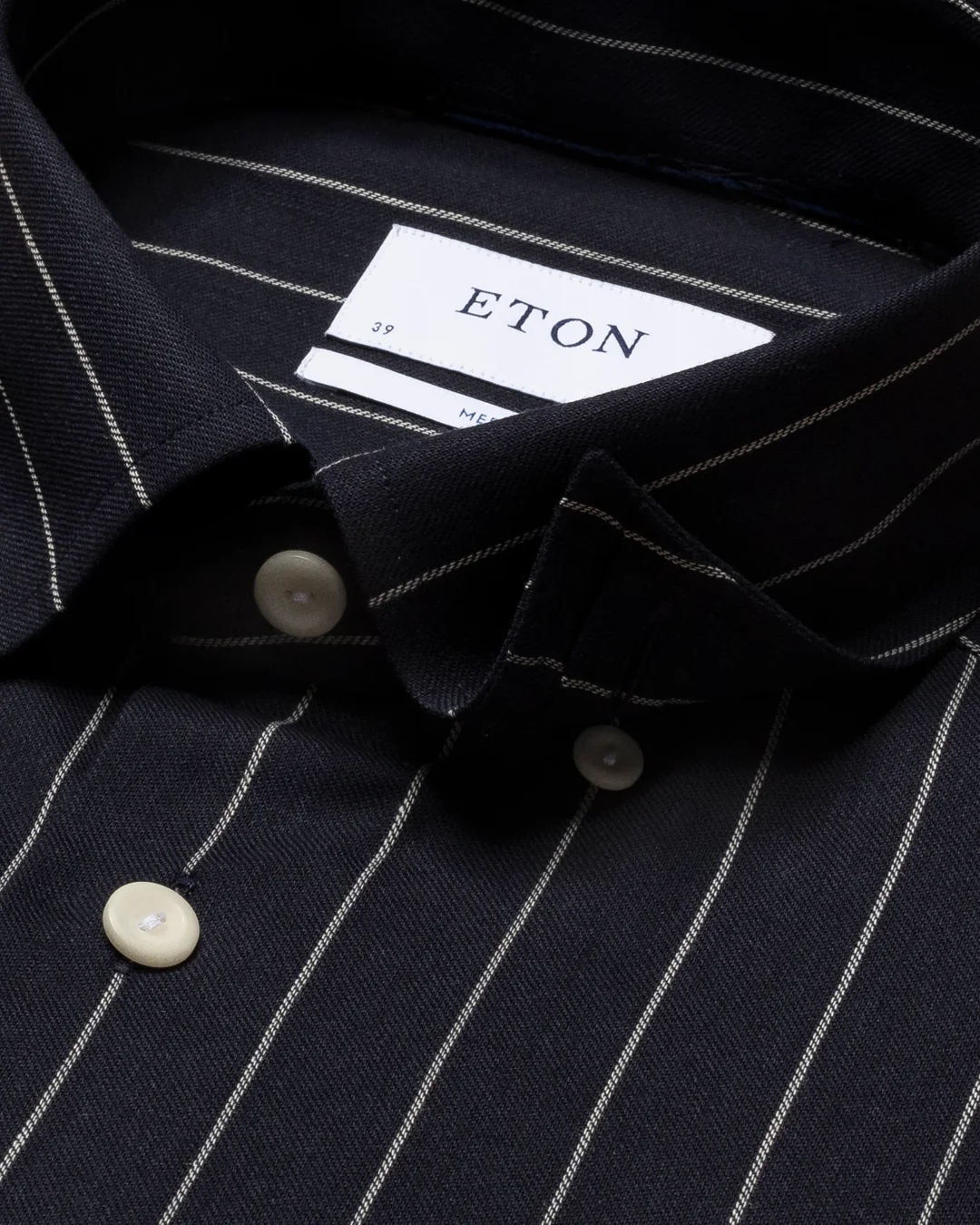 black and blue pinstripe dress shirt VANNUCCI Milano Navy Blue Striped Cotton Dress Shirt NEW 16.5