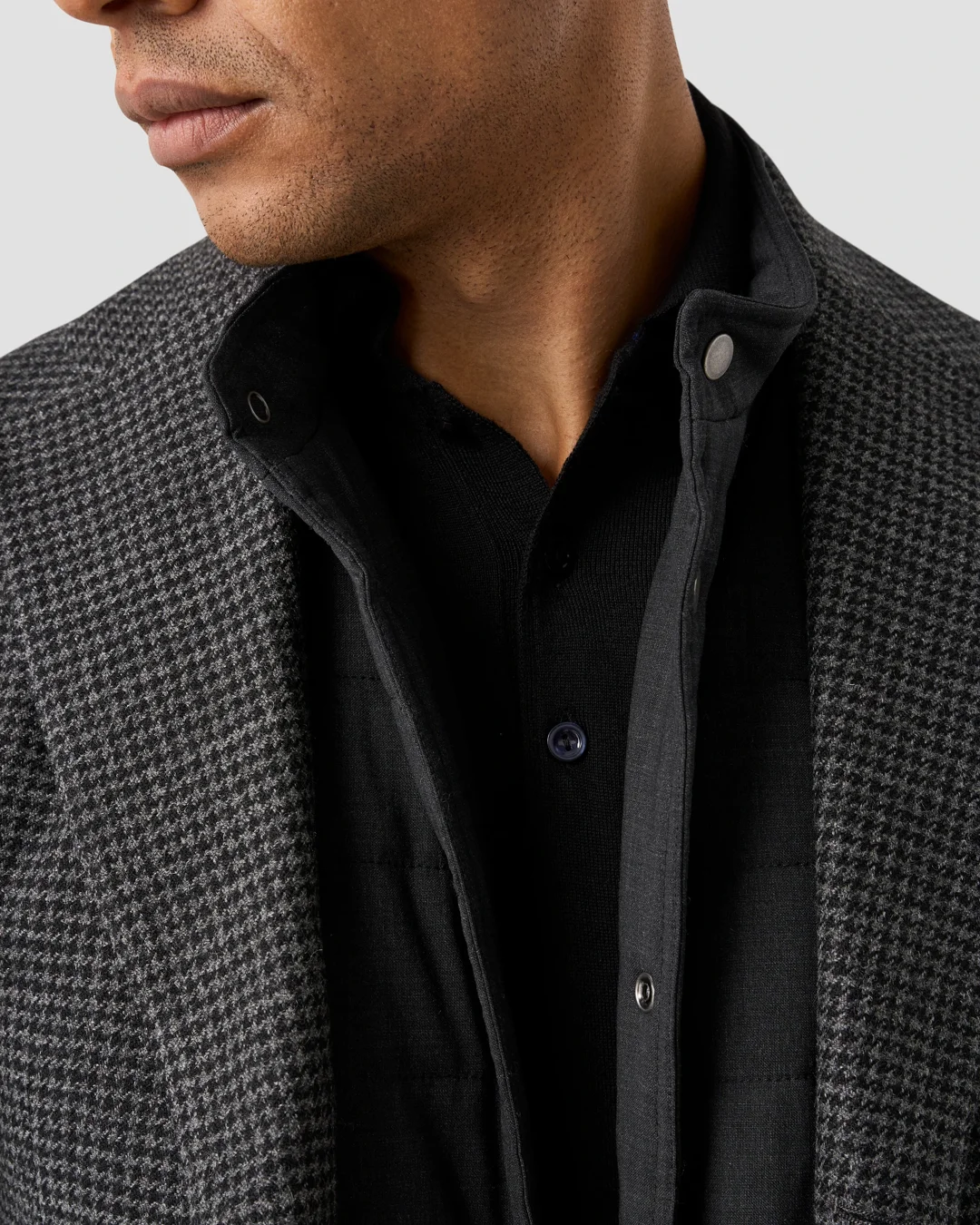 ジャケット・アウター ATON stand collar wool padded vest Padded Wool Vest - Eton