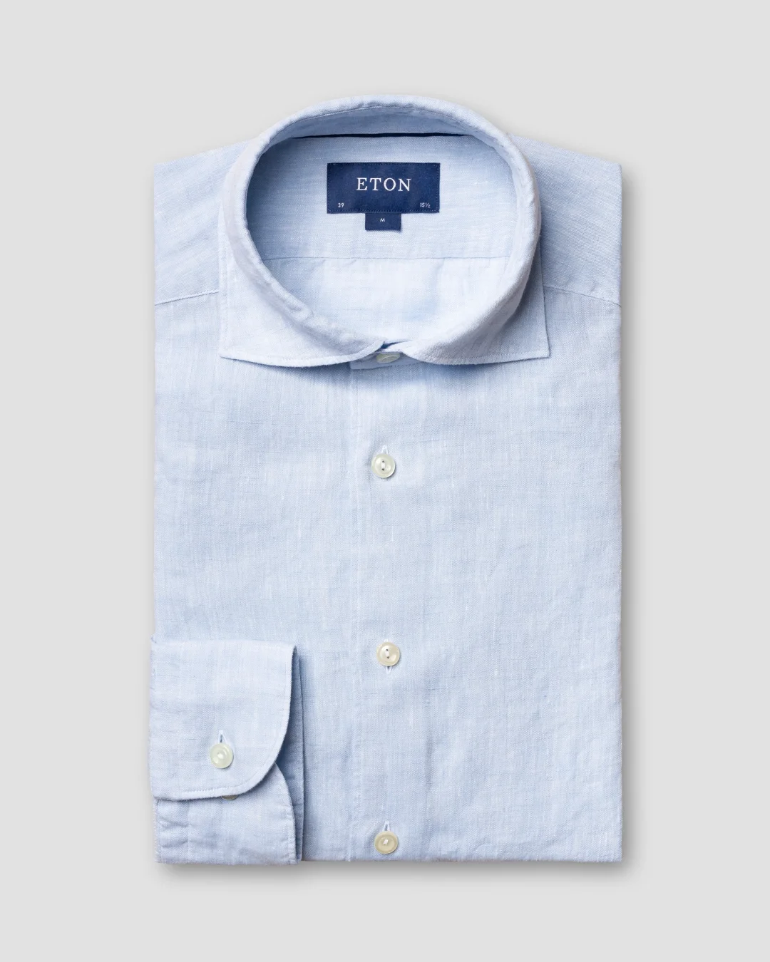 Blue Linen Shirt - Eton