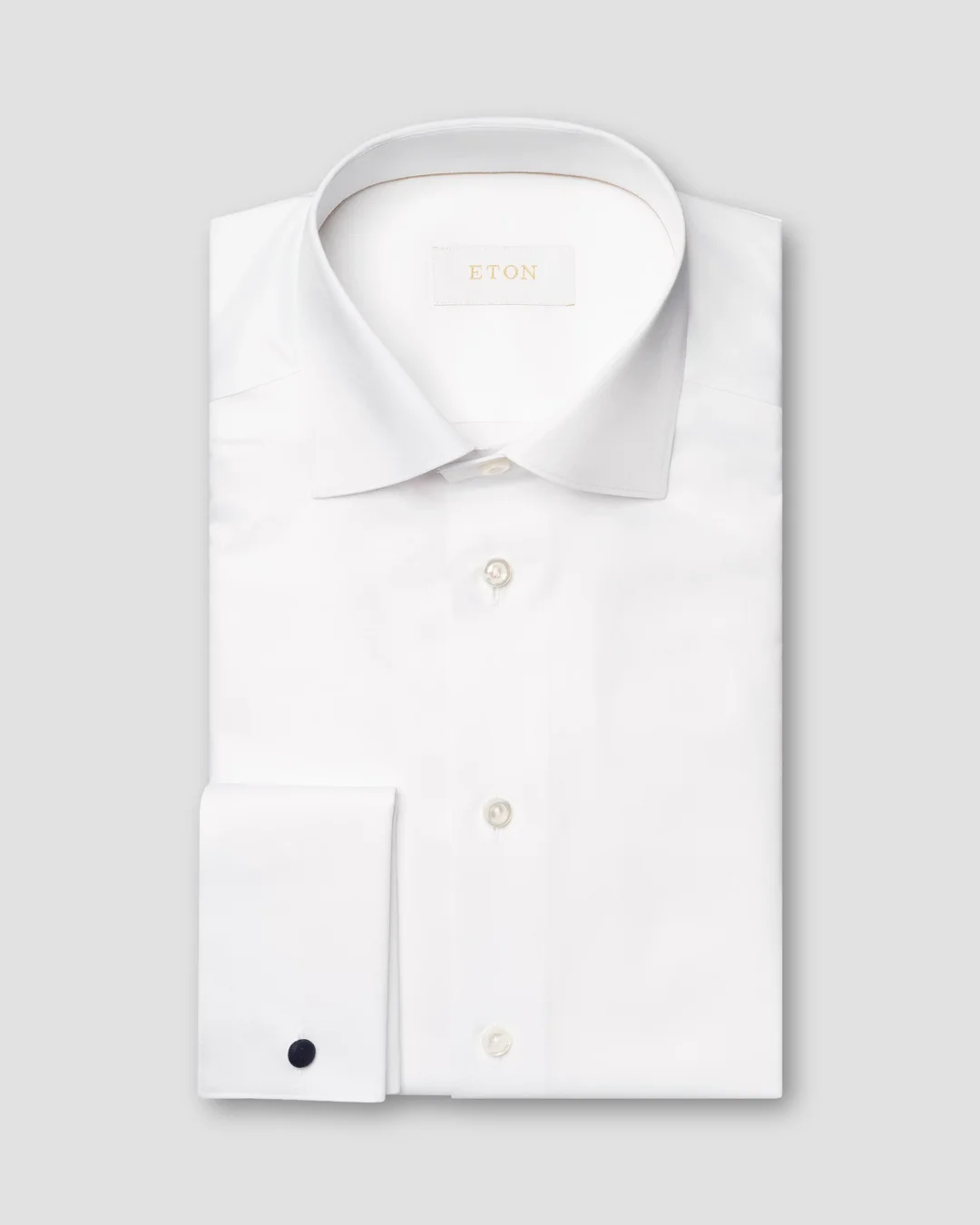 White Solid Elevated Twill Shirt - Eton