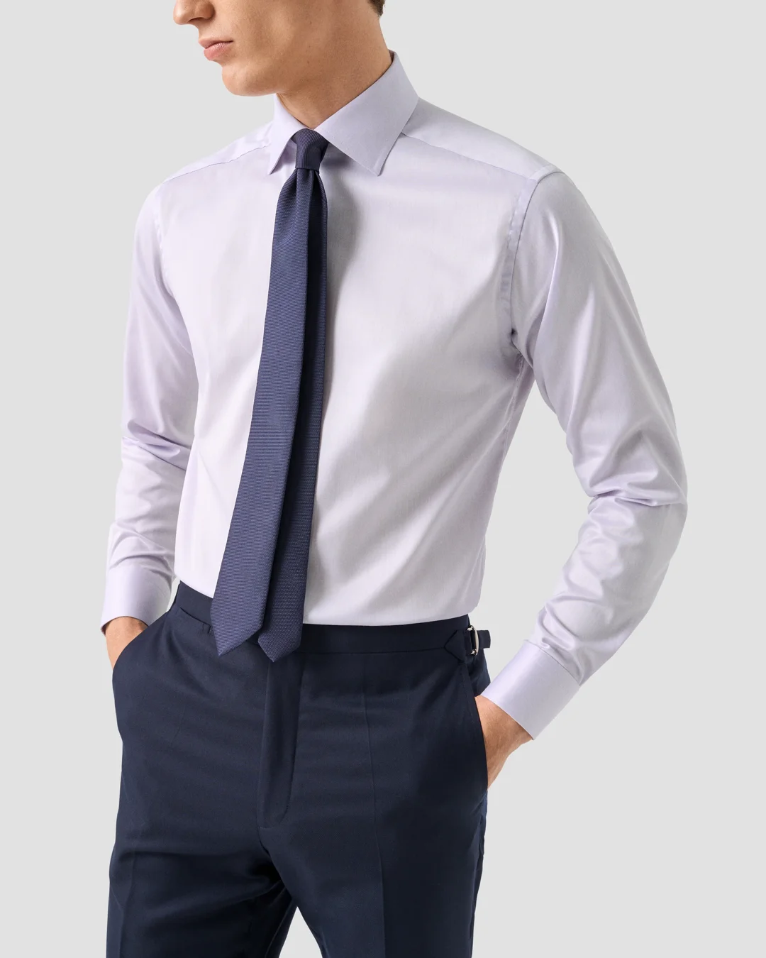 Light Purple Signature Twill Shirt - Eton