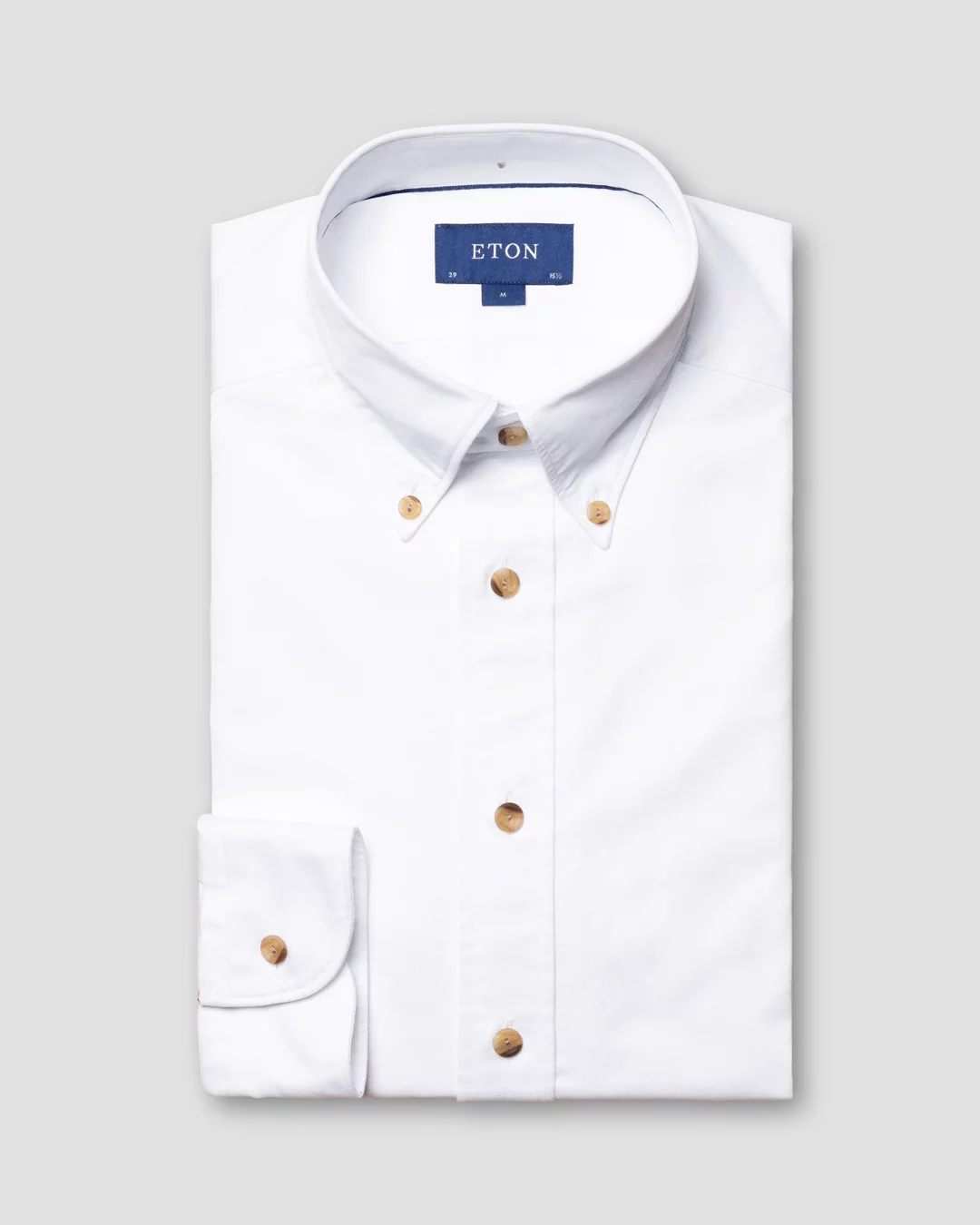 ENOF ribbon denim shirt White