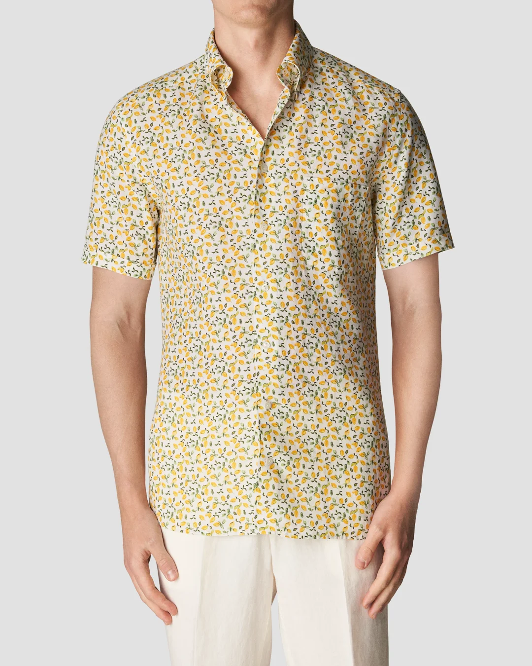 Corneliani Yellow Linen T-Shirt