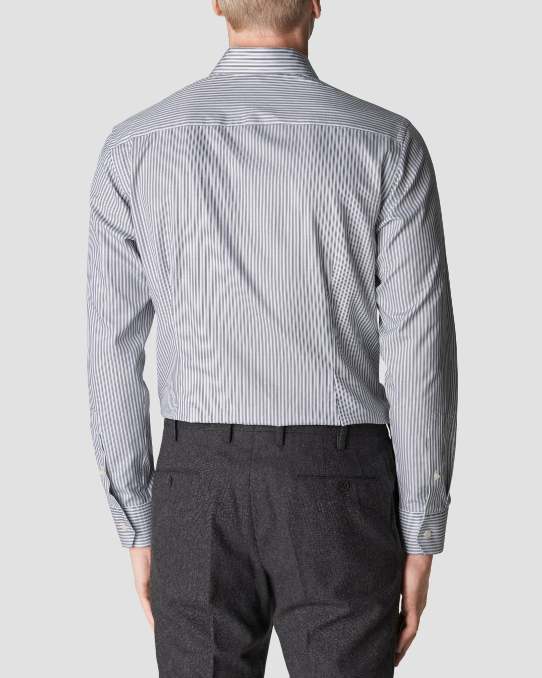シャツ IONSEOUL Arctic Stripe Shirt A25SS02SS-BLU-FRONT_3914b165-