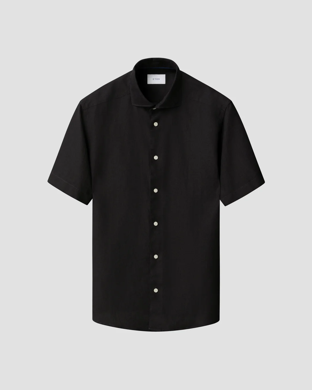 【極美品】Black Frayed Edge Linen Shirt 極美品】Black Frayed Edge Linen Shirt Short sleeve linen