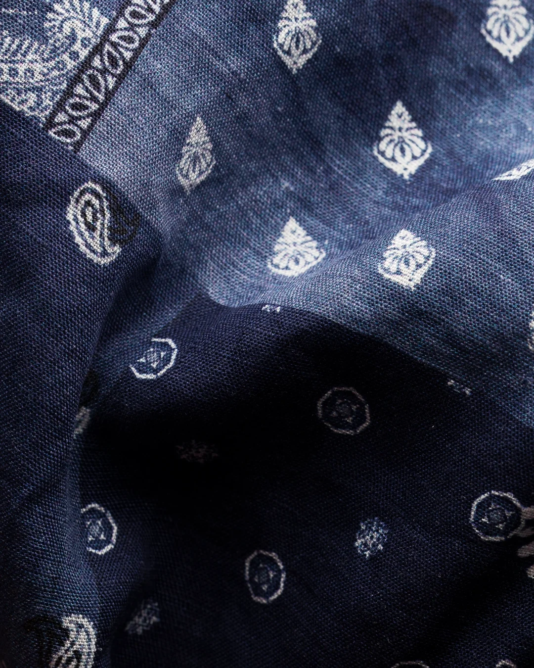 navy blue bandana shirt