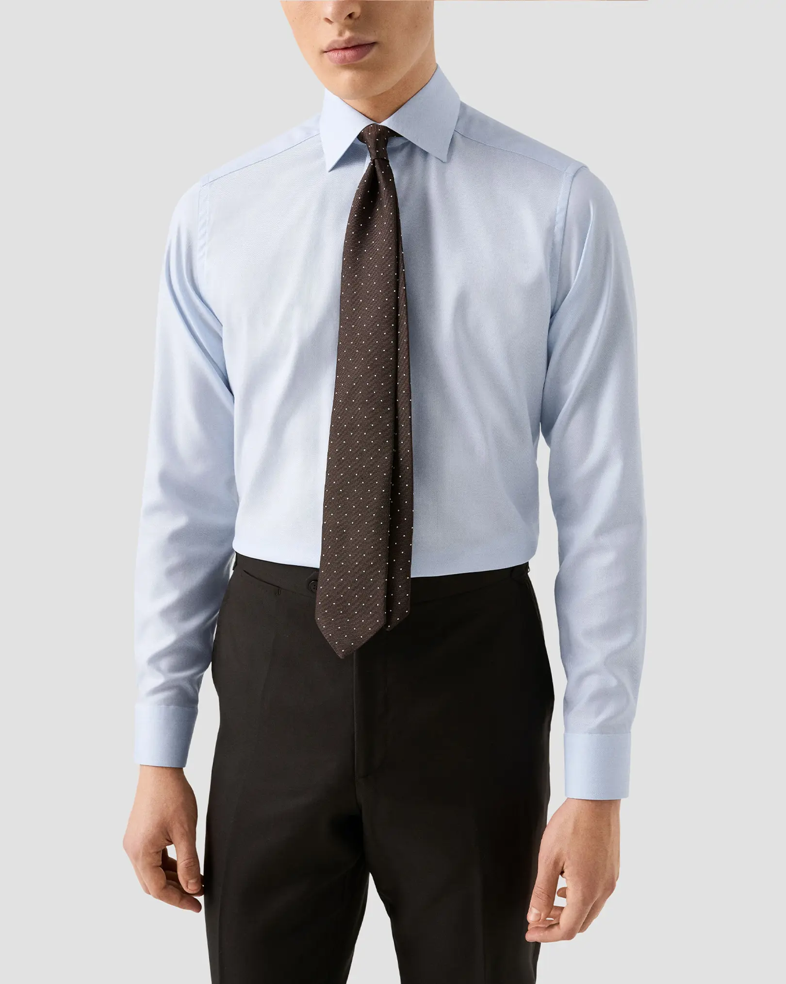 Eton - Polka Dot Woven Silk Tie