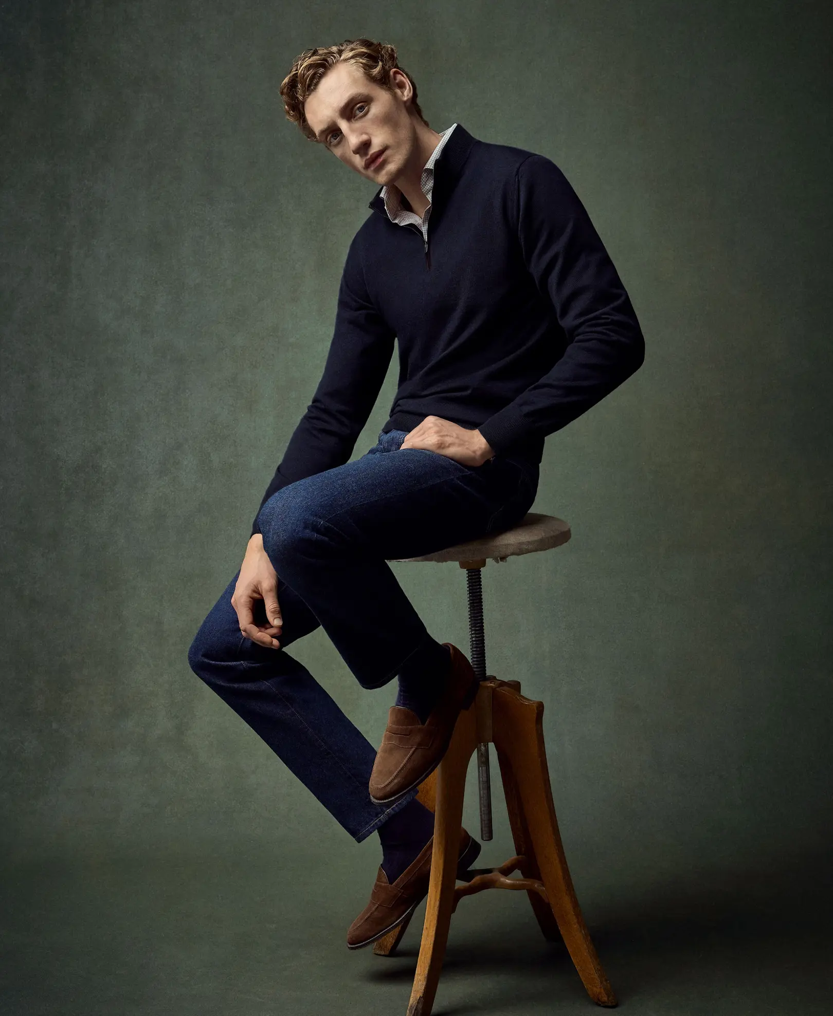 Eton - Quarter Zip Sweater